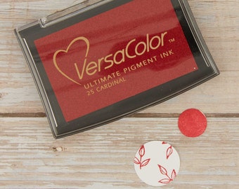 Stempelkissen rot von Versa Color / Stempelfarbe "Cardinal" Versacolor