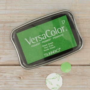 Stempelkissen hellgrün von Versa Color / Stempelfarbe "Fresh Green" Versacolor