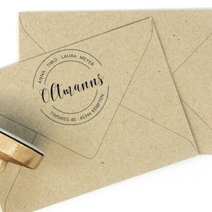 Familien-Stempel "Kempten", 60 mm rund,  personalisiert