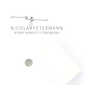 SELBSTFÄRBENDER STEMPEL " Aachen" personalisiert // Adresstempel // persönlicher Familienstempel // Namensstempel personalisiert