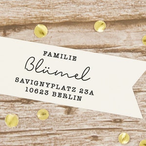 Adressstempel personalisiert // personalisierter Stempel // Familienstempel "Berlin"