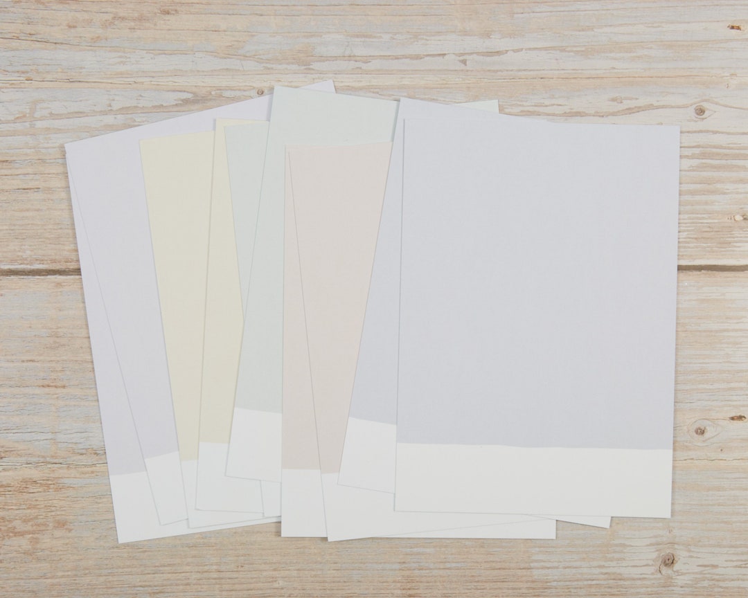 Blankokarten-Set zum Selbstbestempeln // Farbige Postkarten im 10er Set