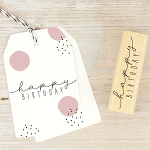 Stempel "Happy Birthday" / Stempel Geburtstagskarten / Geburtstagsstempel / Motivstempel