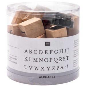 Stempel-Set ABC // Motivstempel Alphabet // Buchstaben-Stempel // Alphabet-Stempel (RD-00283)