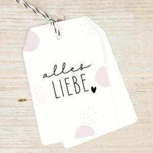 Stempel "alles Liebe" mit Herz (40 x 30 mm)