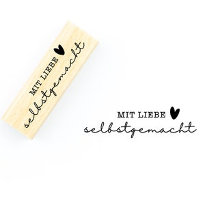 Stempel Handmade Mit Liebe selbstgemacht // Handmadestempel für Selbstgemachtes // Stempel Handgemacht HM08 Bild 6