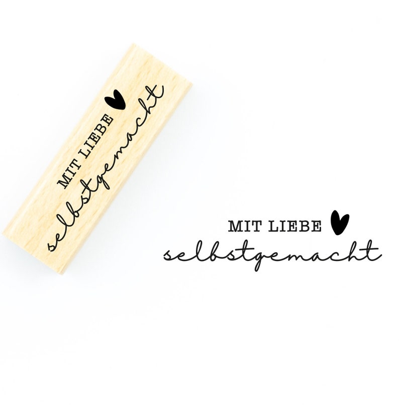 Stempel Handmade Mit Liebe selbstgemacht // Handmadestempel für Selbstgemachtes // Stempel Handgemacht HM08 Bild 6