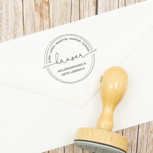 Personalized stamp // Address stamp Lörrach // Personalized family stamp image 8