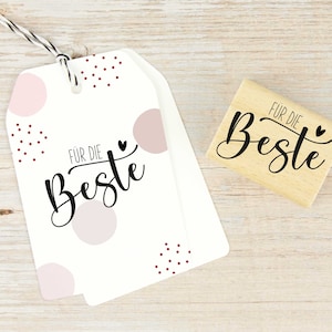 Stempel "Für die Beste" / Muttertag / Geschenk Stempel Muttertag