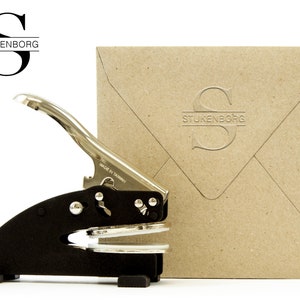 Embossing pliers with initials // Embossing stamp letters // Embossing initials // Starnberg motif