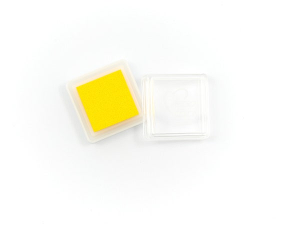 Yellow Ink Pad, Yellow Ink Stamp Pad, Non-Toxic Ink Pad Stamp,  Water-Soluble Ink Pad, Stamp Ink Pad, Ink Pad, Versacolor Ink Pad (Canary)