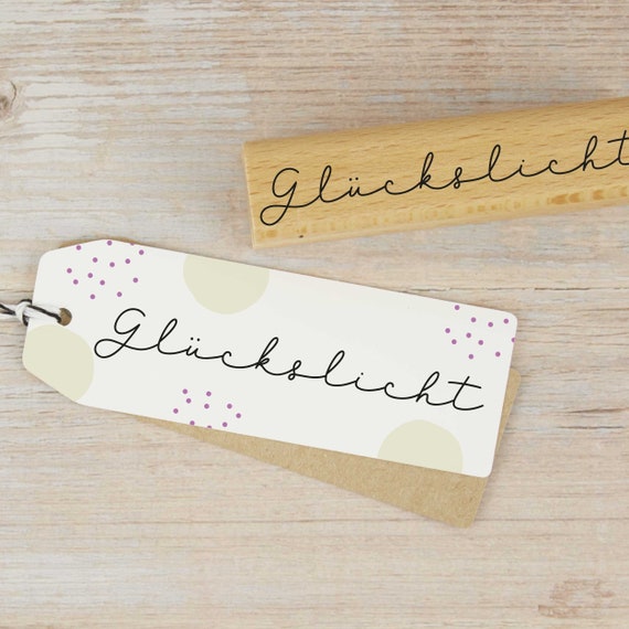 Stempel "Glückslicht" // Kerzenstempel // Geburtstagsstempel // Motivstempel Transferfolie Wasserschiebefolie (M056)