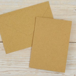 Klappkarten-Set Kraftpapier DIN A7 (30teilig) // 6 Farben (RD-07300)