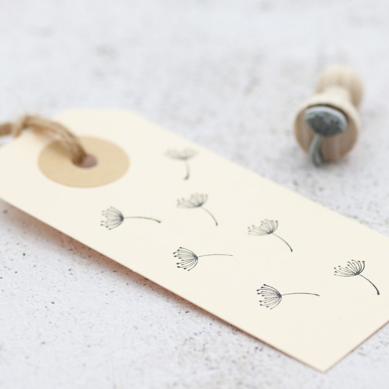 Stamp dandelion / mini stamp dandelion / mini stamp dandelion / small stamp image 1