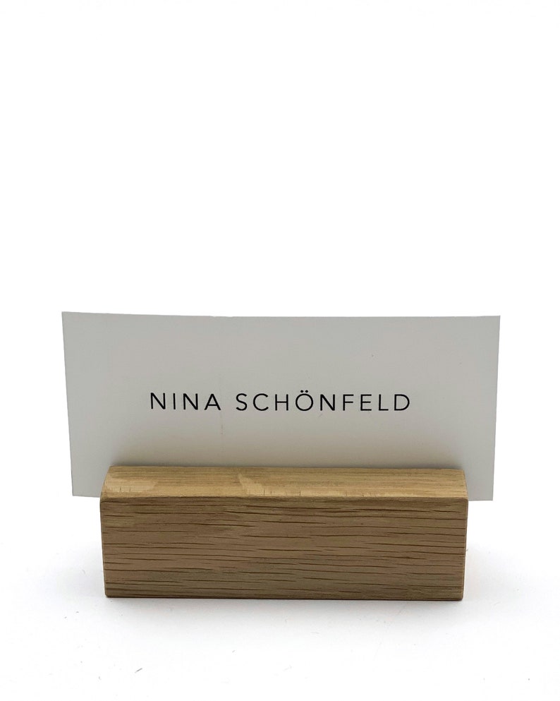 Place Card Holder / Place Card Holder / Oak Menu Card Holder Etsy