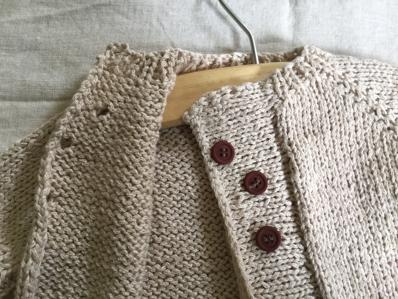 Bringing Home Baby Cardigan Sweater Handmade Cotton /& Merino Size 0-3 months