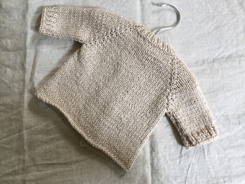 Bringing Home Baby Cardigan Sweater Handmade Cotton /& Merino Size 0-3 months