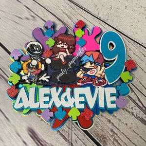 Friday Night Funkin Birthday Cake Topper
