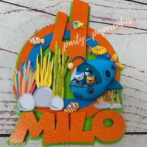 Octonauts Birthday Cake Topper, Octonauts theme party, Octonauts Cake Topper