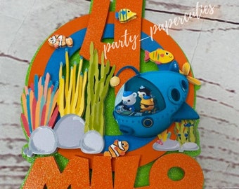Octonauts Birthday Cake Topper, Octonauts theme party, Octonauts Cake Topper