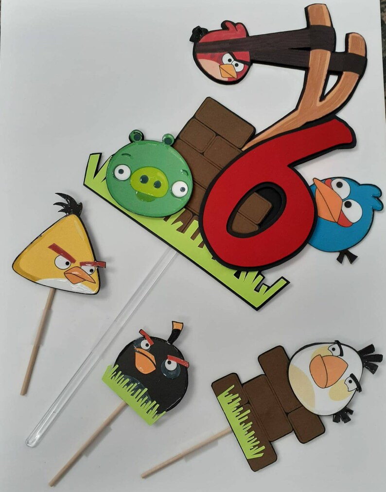 Angry Birds Cake Topper Etsy