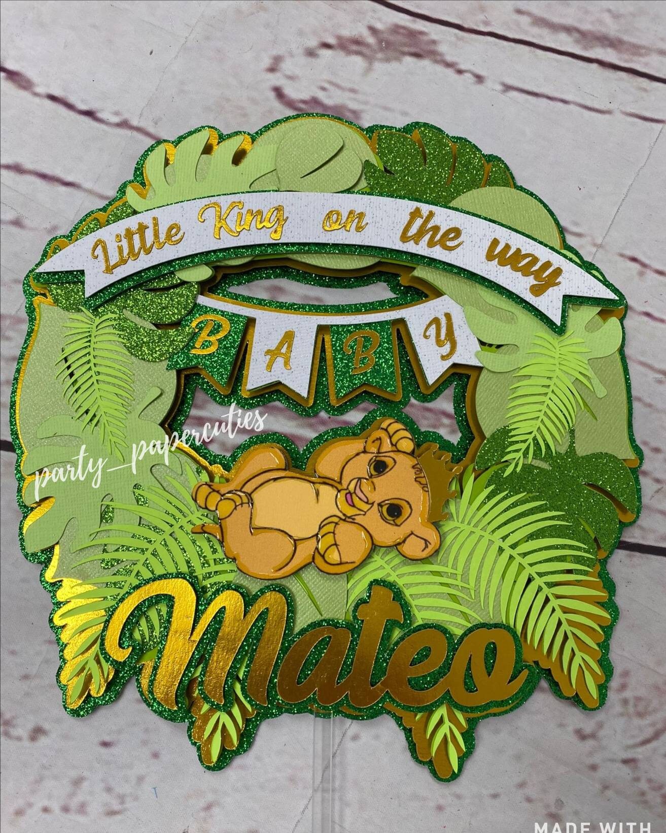Baby King Cake Topper Lion King Baby Baby Simba Lion Baby Etsy Australia