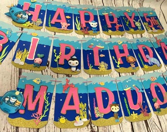 Octonauts Girl Birthday Banner: Under the Sea Party Decor