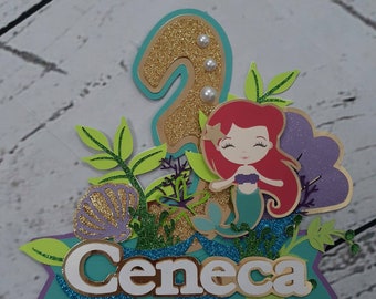Little Mermaid Cake Topper