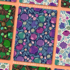 Jeu de cartes postales Grenouille | Cartes postales motif frochi