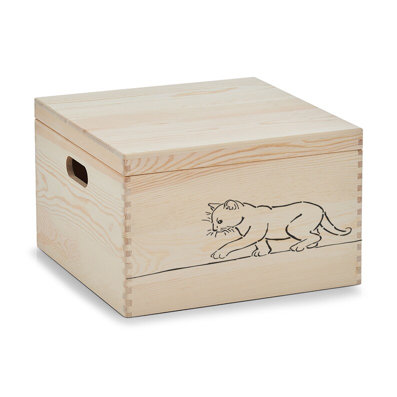 Deckel und individuellen Motiv ultiMade Katze auf Leine