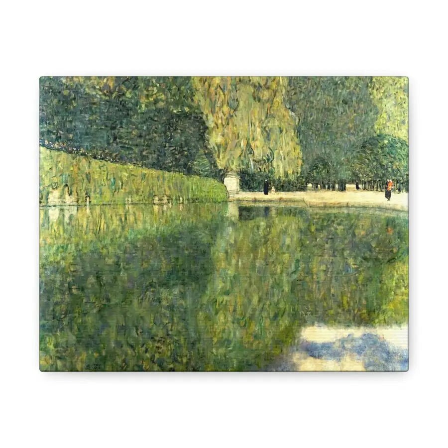 Vibrant Forest Art By Gustav Klimt Green Trees Painting Etsy