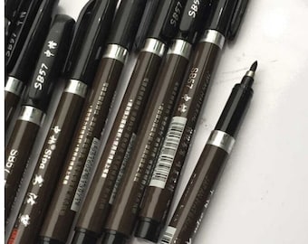 Pen & Ink Drawing 3 Pcs Calligraphy Pen Brush