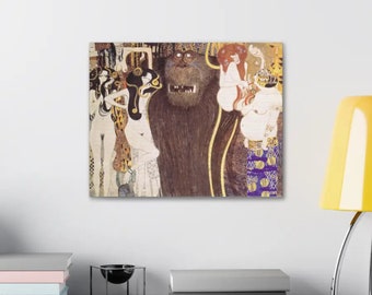 GUSTAV KLIMT Donne d'arte vintage con tela Gorilla