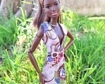 V Neck Sheath dress for 1 6 dolls