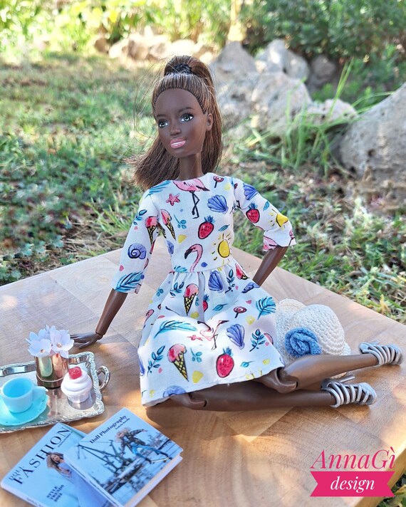 3/4 Sleeves Mini Dress for 1/6 Dolls - Etsy Ireland