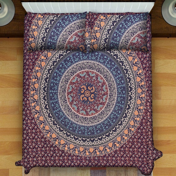 Magical Thinking Hippie Bohemian Mandala Duvet Cover Bedding Etsy