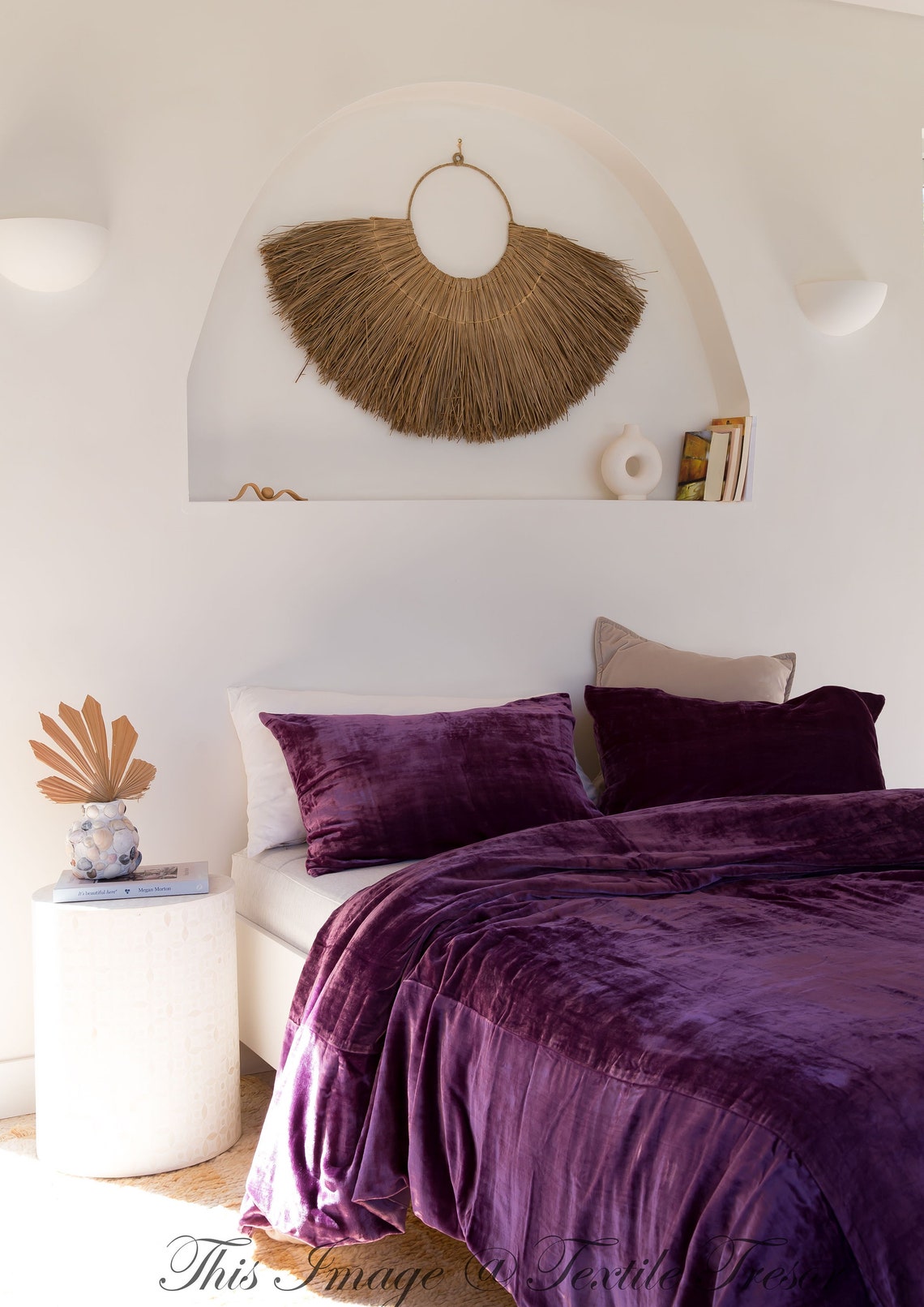 3 Pieces Set Ultra Luxury Purple Velvet Duvet Cover Boho Etsy