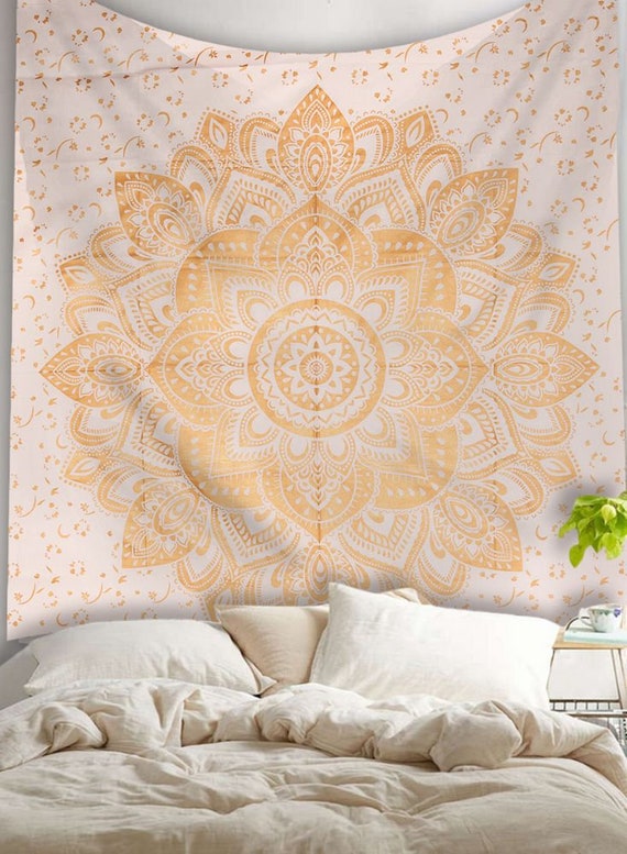 Black Ombre Indian King Wall Hanging Hippie Mandala Tapestry Boho Bedspread 108/"