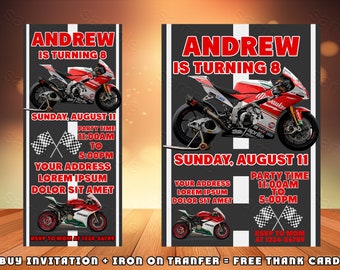 Moto Gp Invitations Etsy