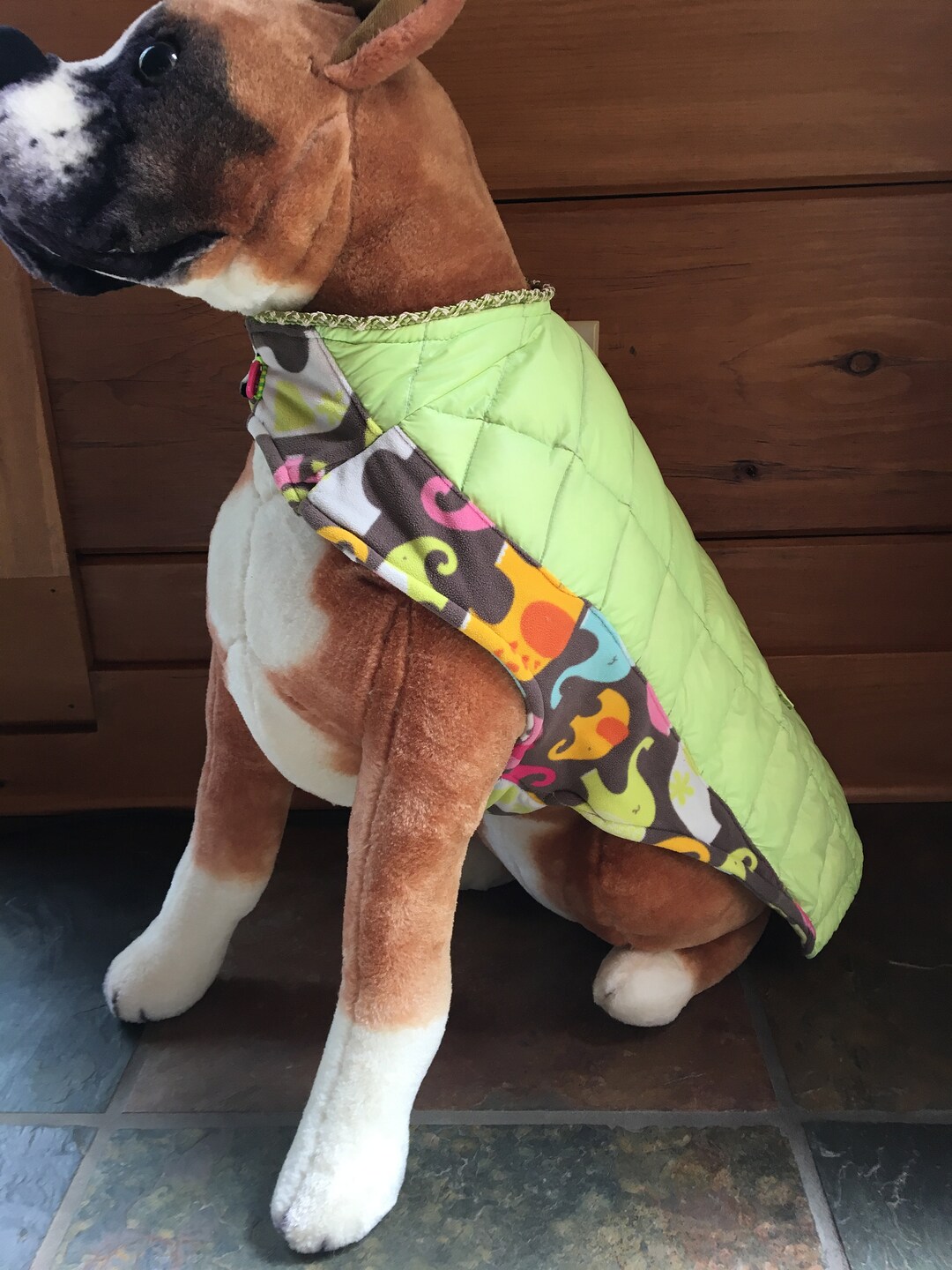 Lightweight DOWN Filled Dog Coat Jacketrecycle Through Reuse Etsy UK