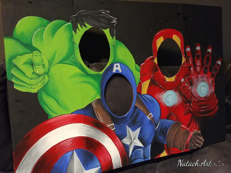 Superhero Cutout Board Etsy