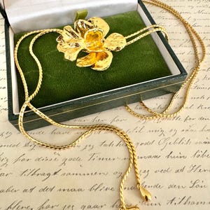 RISIS　22K　蘭ネックレス　ジュエリー　ループタイ　＊新品・未使用品＊ RISIS 22K 蘭ネックレス ジュエリー ループタイ ＊新品・未使用