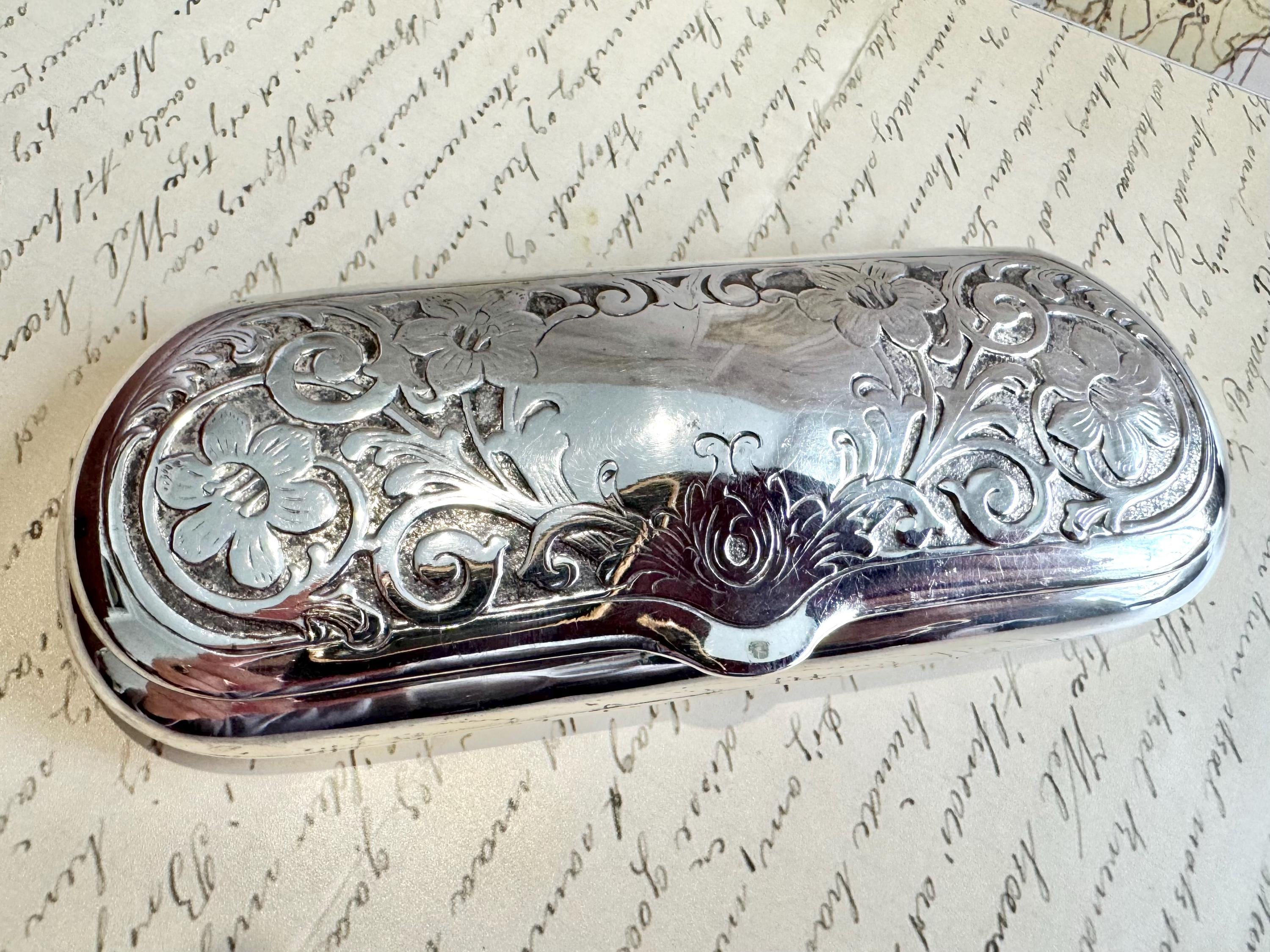 Glasses Case（SILVER) / BanDe na Part Silver Metallic Glasses Case | Oliver Bonas
