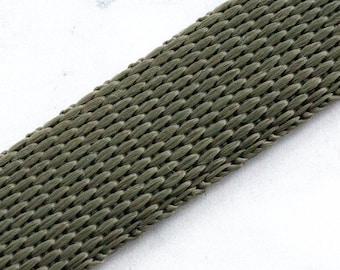 Gurtband khaki, Gurtband oliv, Gurtband grün, Polypropylen-Gurtband in Leinwandbindung, Taschenherstellung, Hundehalsband, Hundeleine, starkes Gurtband, 20mm, 25mm