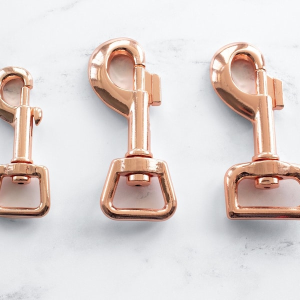 Rose Gold Trigger Snaps, Trigger Snap, Rose Gold, Dog Lead, Swivel Snap, Spring Snap, Rose Gold Hardware, DIY Dog, Make a Dog Lead, UK