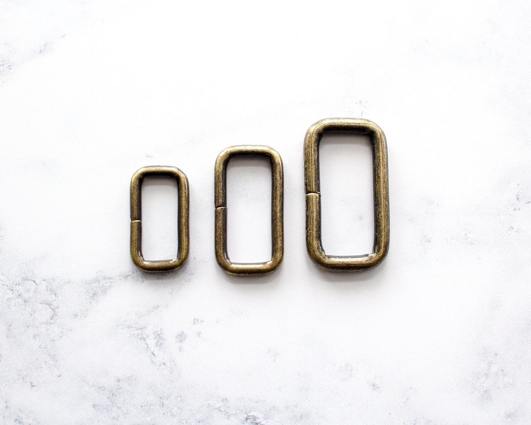 Collar Loop, Antique Brass Collar Loop, 25mm, 20mm, Belt, Dog Collar