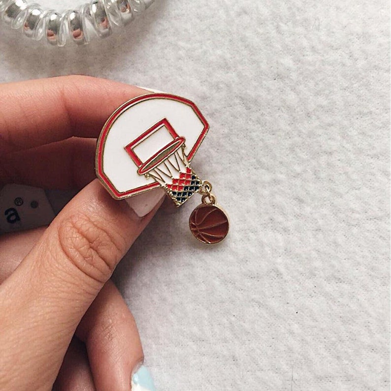 Basketball enamel pin Etsy