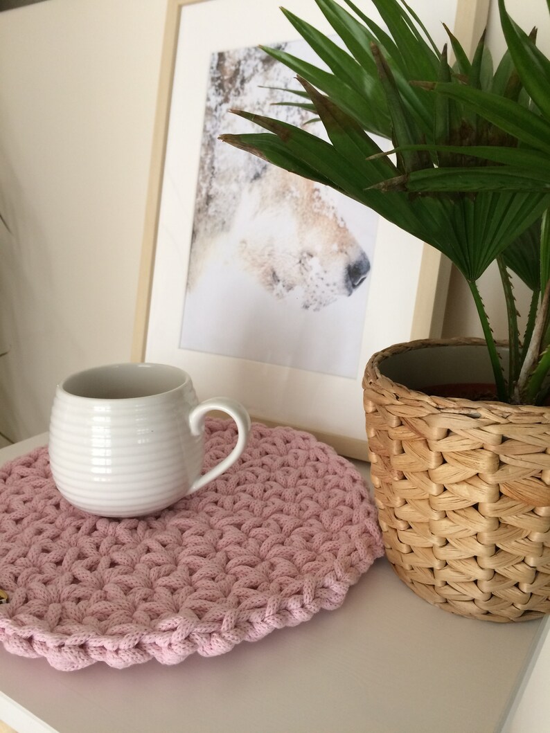 Set of 6 Crocheted placemat Daisy available in many colors Etsy