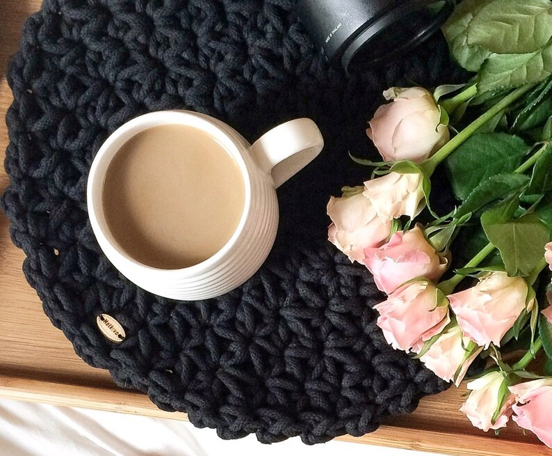 Set of 8 Crocheted Placemat Daisy Available in Many Colors Etsy