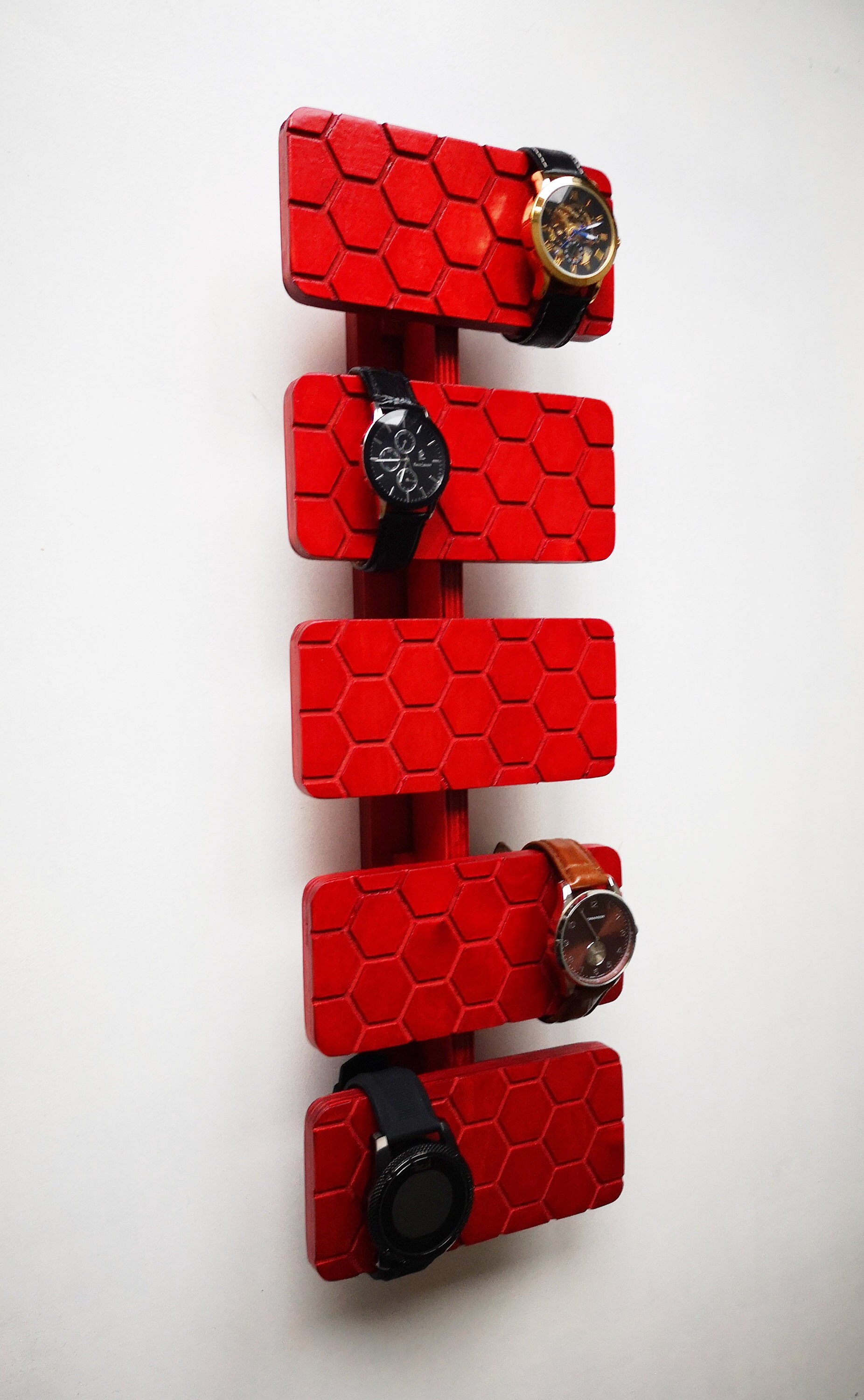 Watch Organizer for Wall Watch Display From Wood Wooden Gift Etsy
